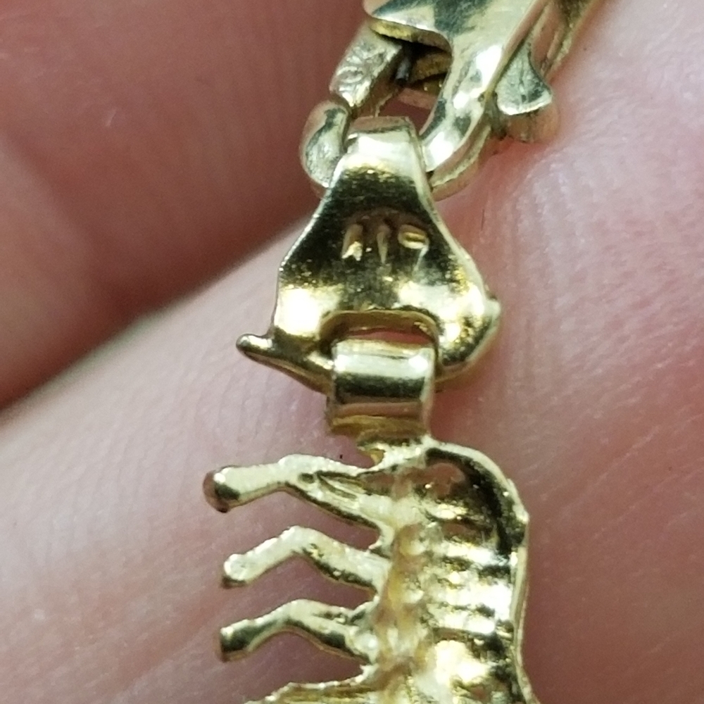 10k (417) Noah's Arc Vintage Bracelet - Picture 12 of 17